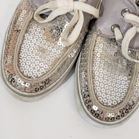 🦊FREE Sperry top sider boat shoes siover sequence - Picture 8 of 11